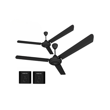 Mistral Ceiling Fan (2 Units) Black (60") MCF60LE
