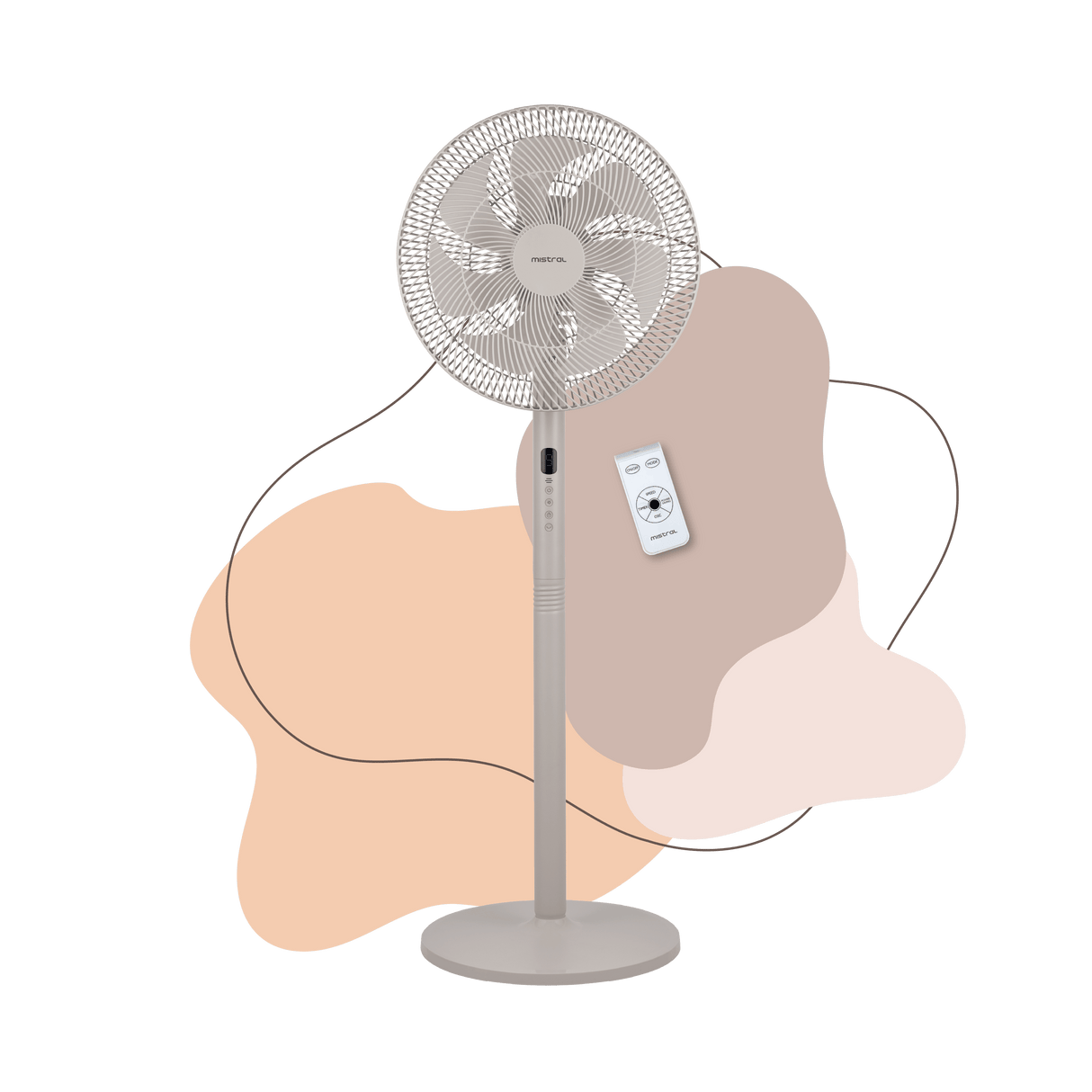 12" BLDC High Velocity Stand Fan with Remote
