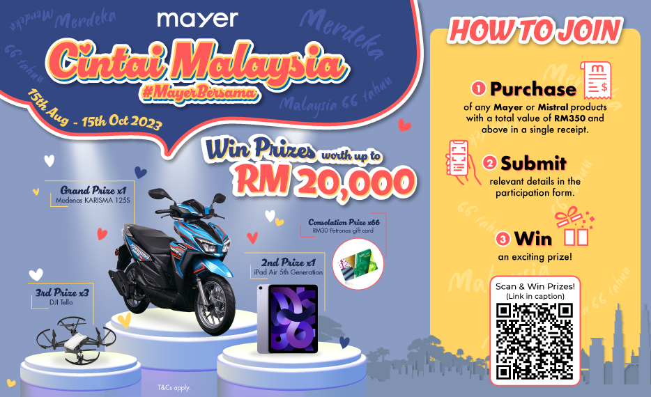 Cintai Malaysia #MayerBersama 2023 (Now - 15 Oct 2023)