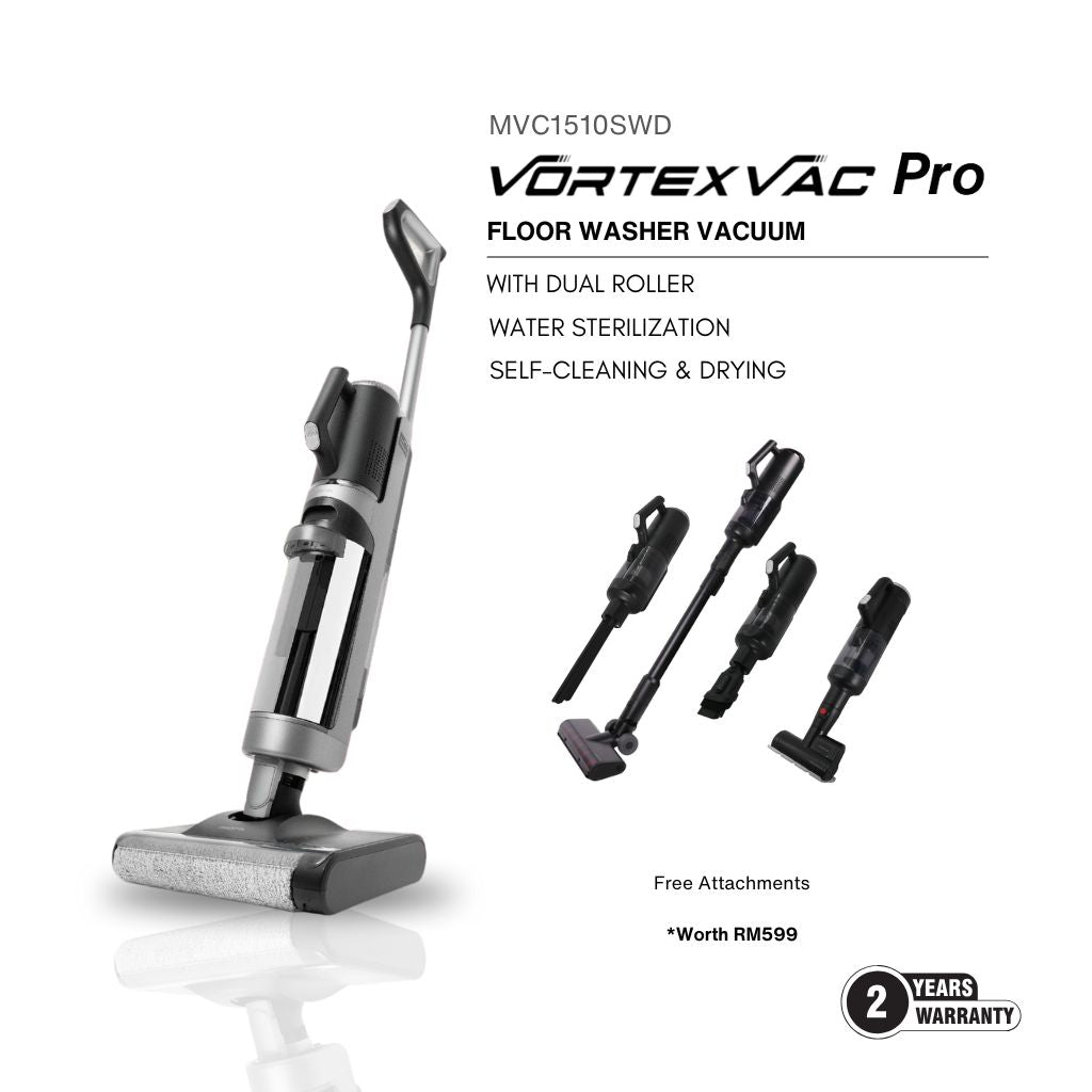 [Online Exclusive] VortexVac Pro Dual Roller Floor Washer Vacuum