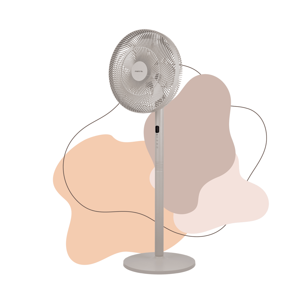 12" BLDC High Velocity Stand Fan with Remote