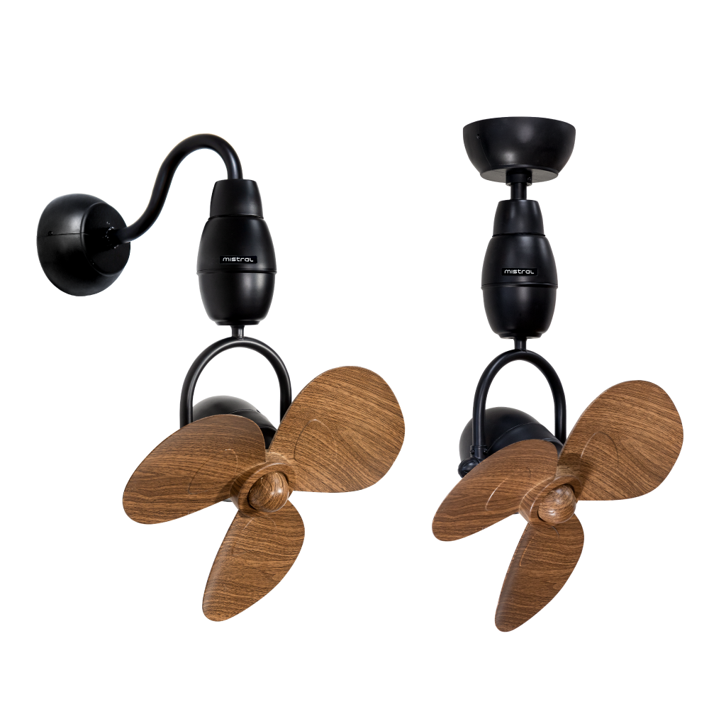 Malino 16" Decorative Corner ceiling fan